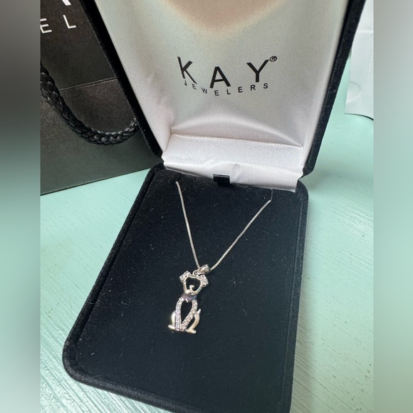 Dog Necklace Lab-Created Sapphire Sterling Silver purchased at Kay Jewelers - Picture 4 of 6